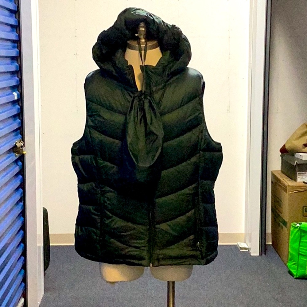 Charter Club Hunter Green Hooded Quilted Vest